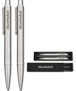 Stainless Steel Novara Pen Set by Inovo Design